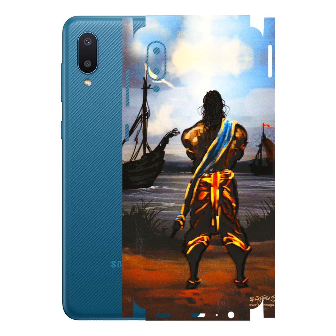 Samsung M/F/Note/Flip and C Phone Skins (All Models) - Heavenly God Figure - 3D Embossed Finish (L-34) Samsung Galaxy M02