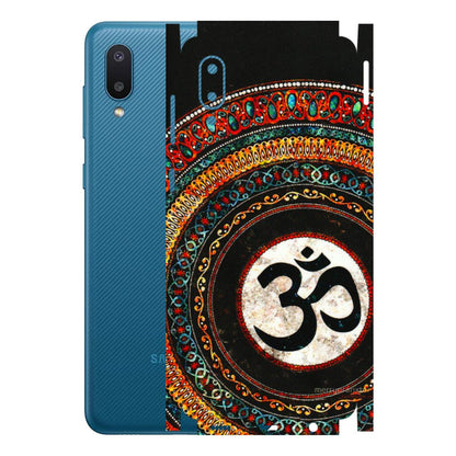 Samsung M/F/Note/Flip and C Phone Skins (All Models) - Aum Chant Abstract - 3D Embossed Finish (L-42) Samsung Galaxy M02