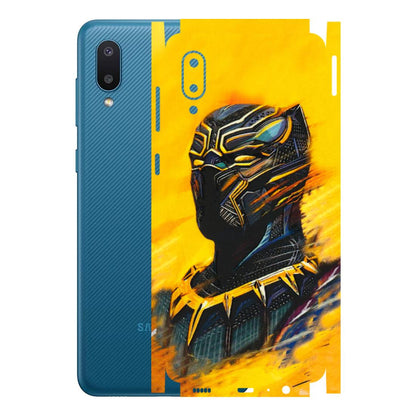 Samsung M/F/Note/Flip and C Phone Skins (All Models) - Yellow Panther - 3D Embossed Finish (L-54) Samsung Galaxy M02