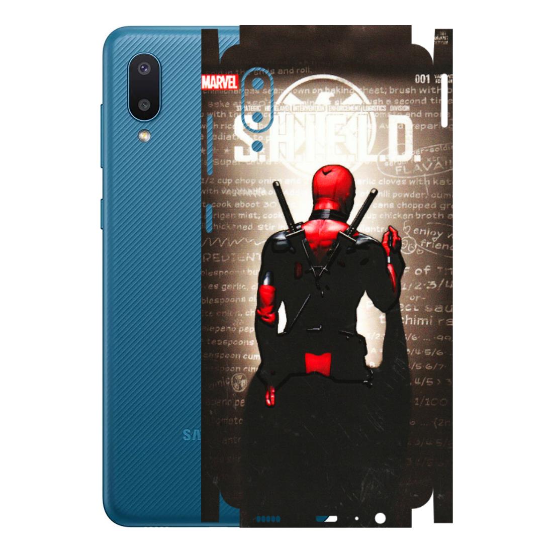 Samsung M/F/Note/Flip and C Phone Skins (All Models) - Deadpool - 3D Embossed Finish (L-56) Samsung Galaxy M02