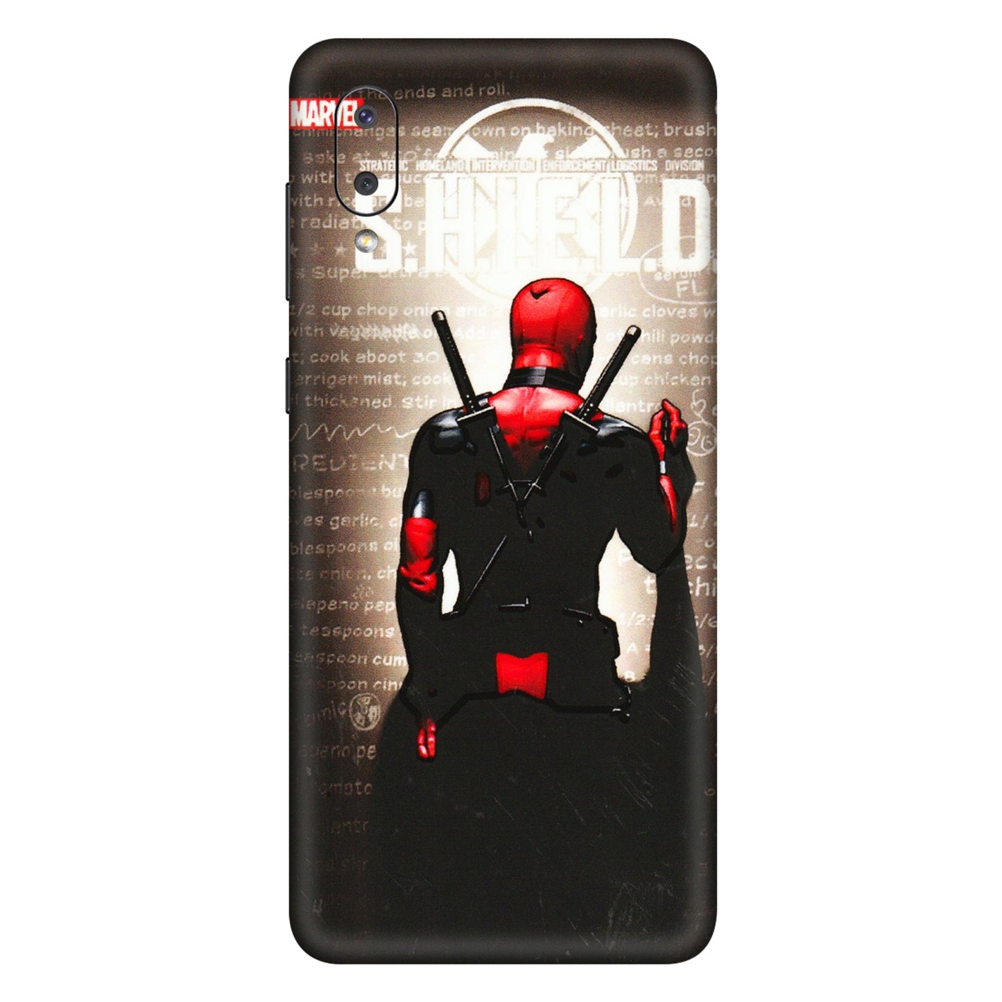 Samsung M/F/Note/Flip and C Phone Skins (All Models) - Deadpool - 3D Embossed Finish (L-56) Samsung Galaxy M02