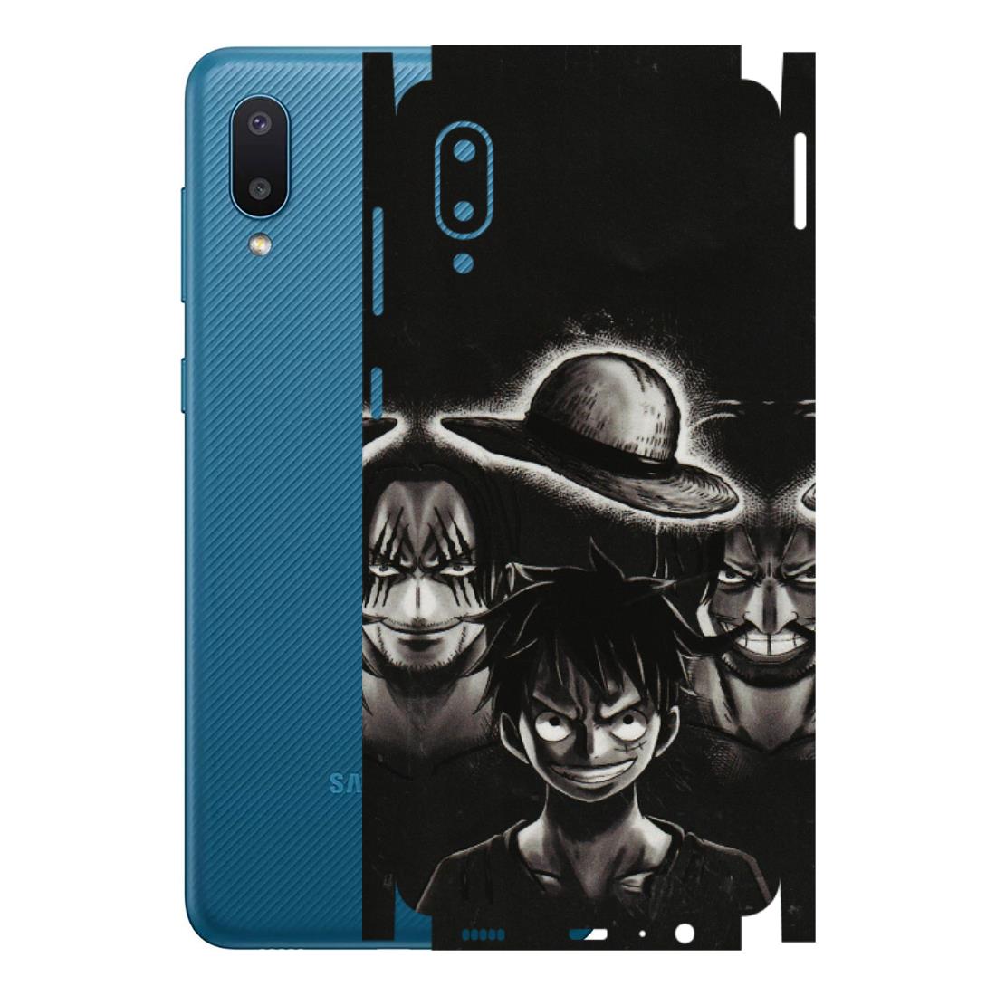 Samsung M/F/Note/Flip and C Phone Skins (All Models) - Black Luffy Hat - 3D Embossed Finish (L-57) Samsung Galaxy M02