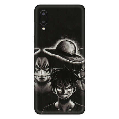 Samsung M/F/Note/Flip and C Phone Skins (All Models) - Black Luffy Hat - 3D Embossed Finish (L-57) Samsung Galaxy M02