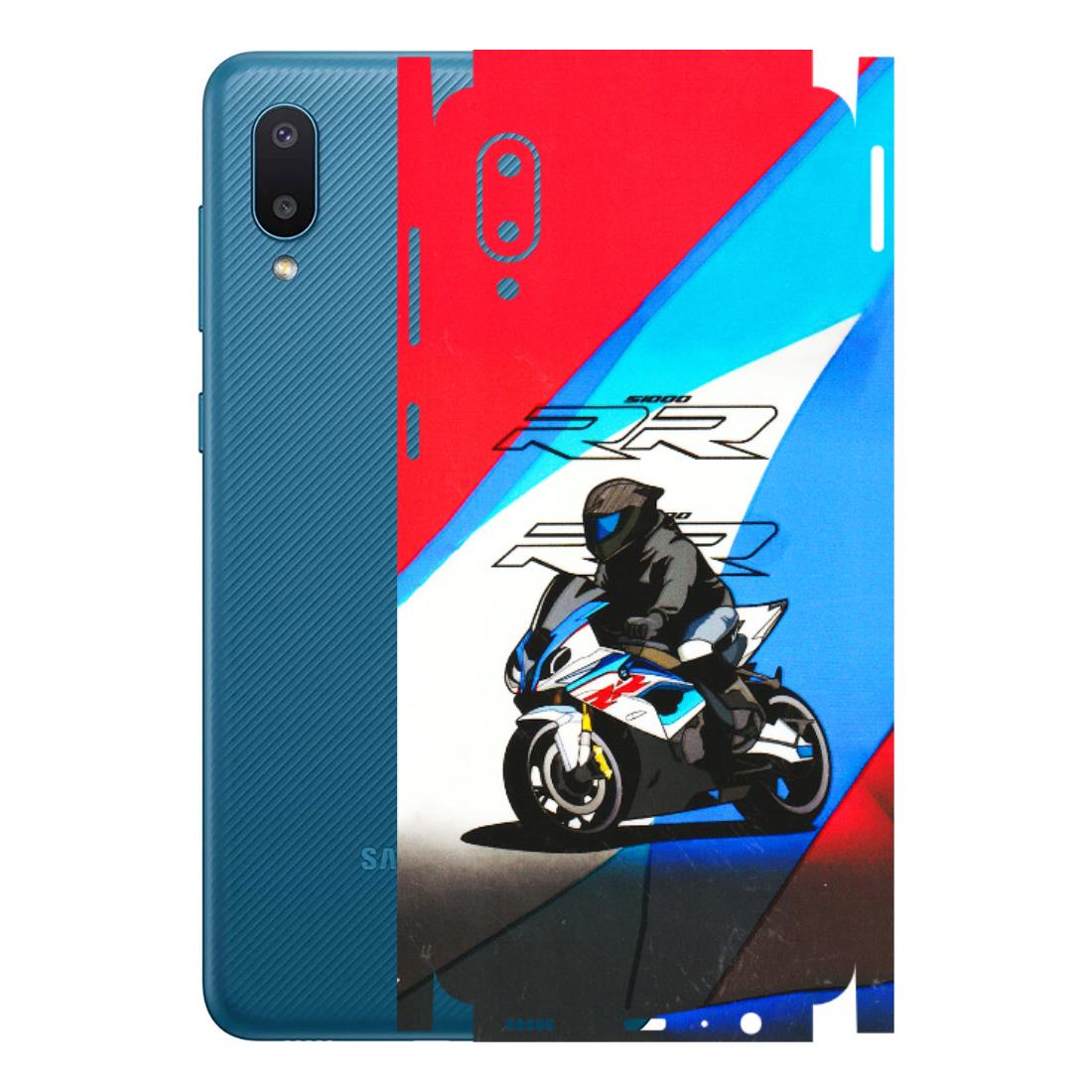 Samsung M/F/Note/Flip and C Phone Skins (All Models) - Bikers Love - 3D Embossed Finish (L-58) Samsung Galaxy M02