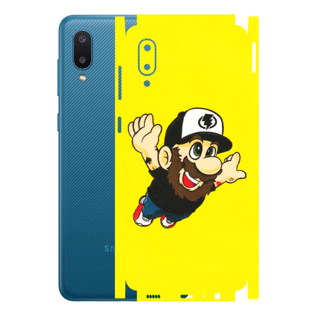 Samsung M/F/Note/Flip and C Phone Skins (All Models) - Flying Beardo - 3D Embossed Finish (L-60) Samsung Galaxy M02