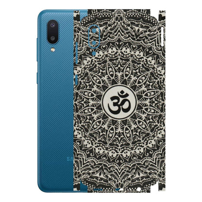 Samsung M/F/Note/Flip and C Phone Skins (All Models) - Aum Elegant Mandala - 3D Embossed Finish (L-62) Samsung Galaxy M02