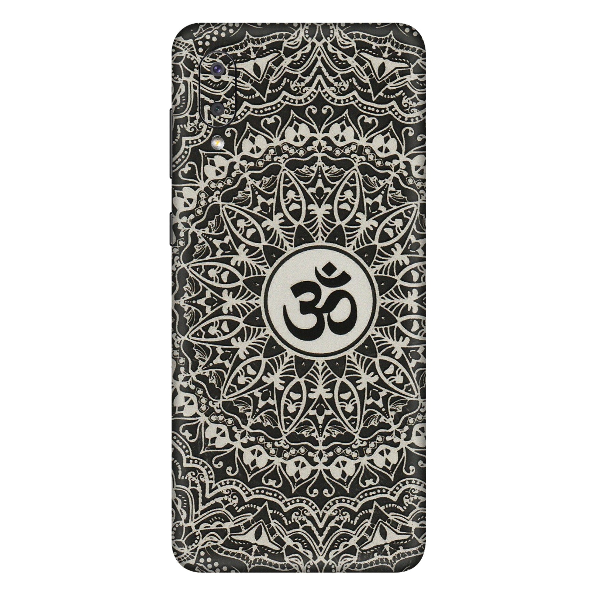 Samsung M/F/Note/Flip and C Phone Skins (All Models) - Aum Elegant Mandala - 3D Embossed Finish (L-62) Samsung Galaxy M02