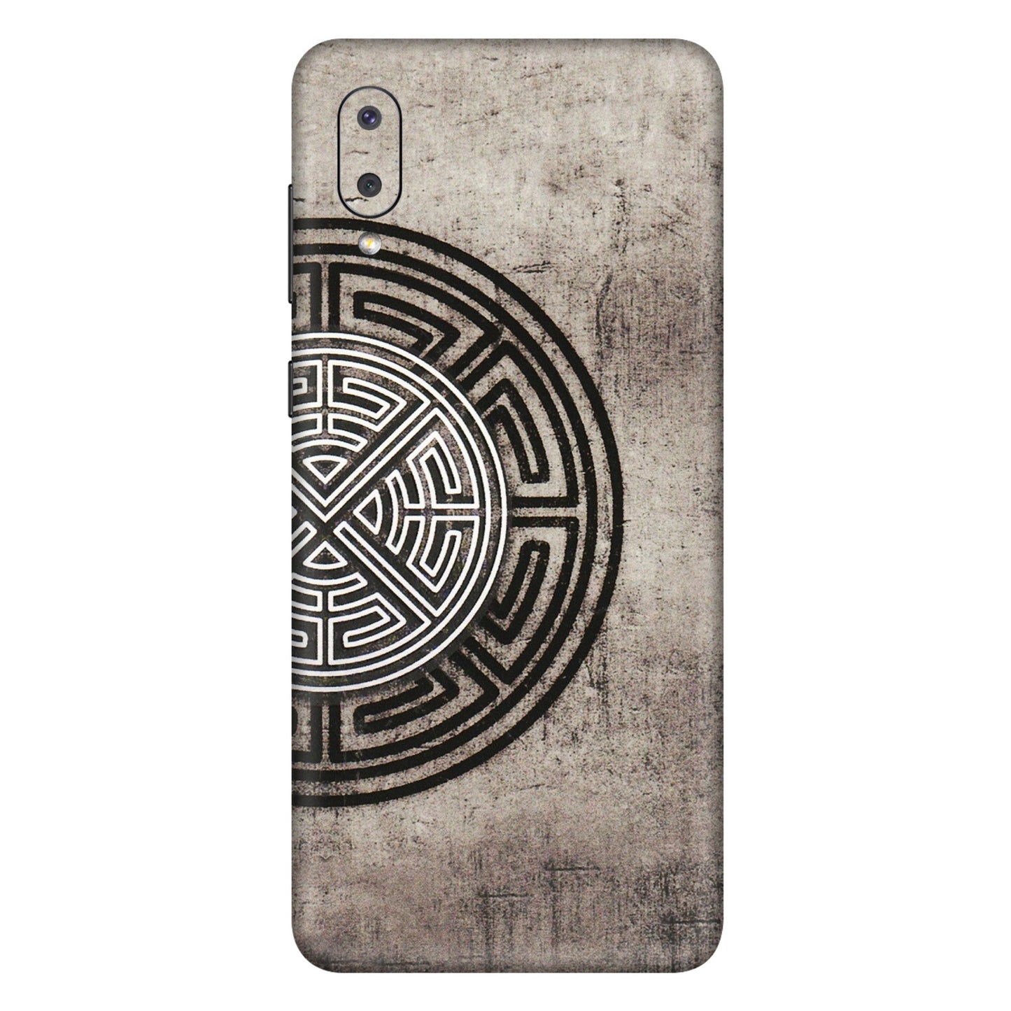 Samsung M/F/Note/Flip and C Phone Skins (All Models) - Mysterious Circular Design - 3D Embossed Finish (L-63) Samsung Galaxy M02