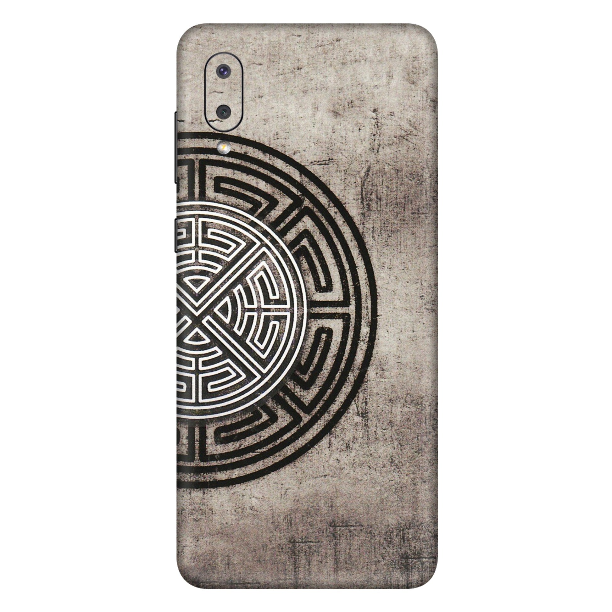 Samsung M/F/Note/Flip and C Phone Skins (All Models) - Mysterious Circular Design - 3D Embossed Finish (L-63) Samsung Galaxy M02