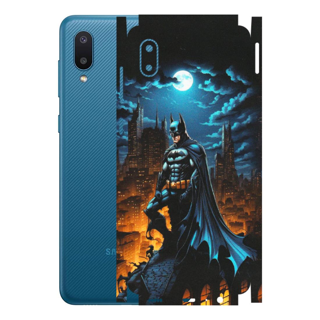 Samsung M/F/Note/Flip and C Phone Skins (All Models) - Batman Arkham City - Matte Finish (M-01) Samsung Galaxy M02
