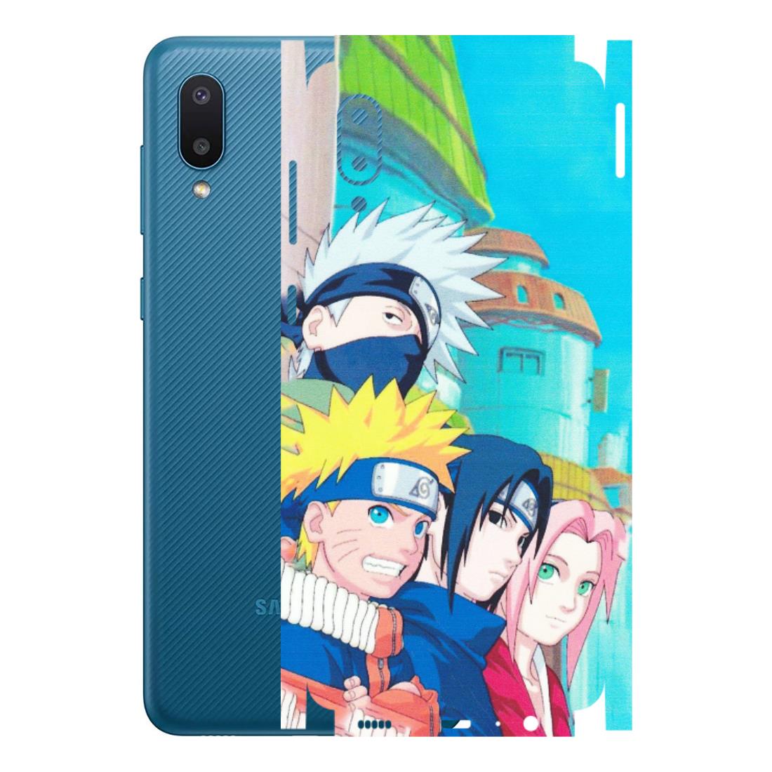 Samsung M/F/Note/Flip and C Phone Skins (All Models) - Team Minato And Kakashi - Matte Finish (M-101) Samsung Galaxy M02