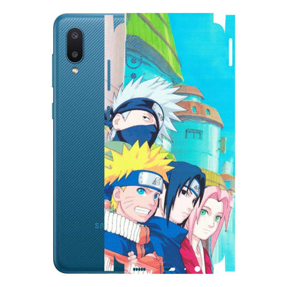 Samsung M/F/Note/Flip and C Phone Skins (All Models) - Team Minato And Kakashi - Matte Finish (M-101) Samsung Galaxy M02