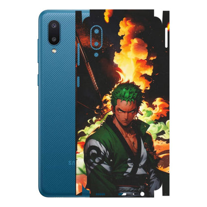 Samsung M/F/Note/Flip and C Phone Skins (All Models) - Roronoa Zoro - Matte Finish (M-102) Samsung Galaxy M02