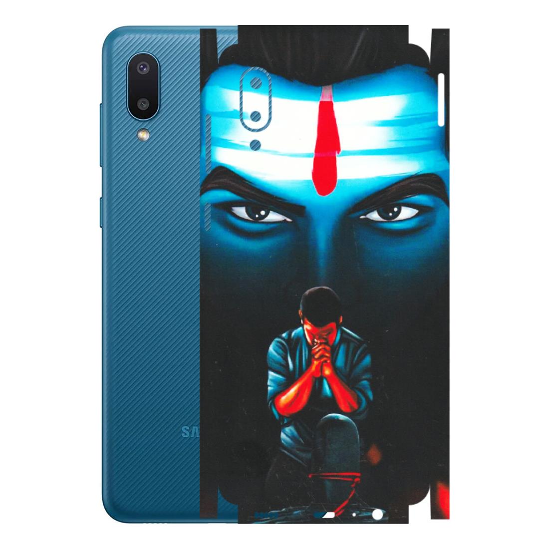 Samsung M/F/Note/Flip and C Phone Skins (All Models) - Mahakal Bhakt - Matte Finish (M-112) Samsung Galaxy M02