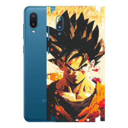 Samsung M/F/Note/Flip and C Phone Skins (All Models) - Angry Goku - Matte Finish (M-12) Samsung Galaxy M02