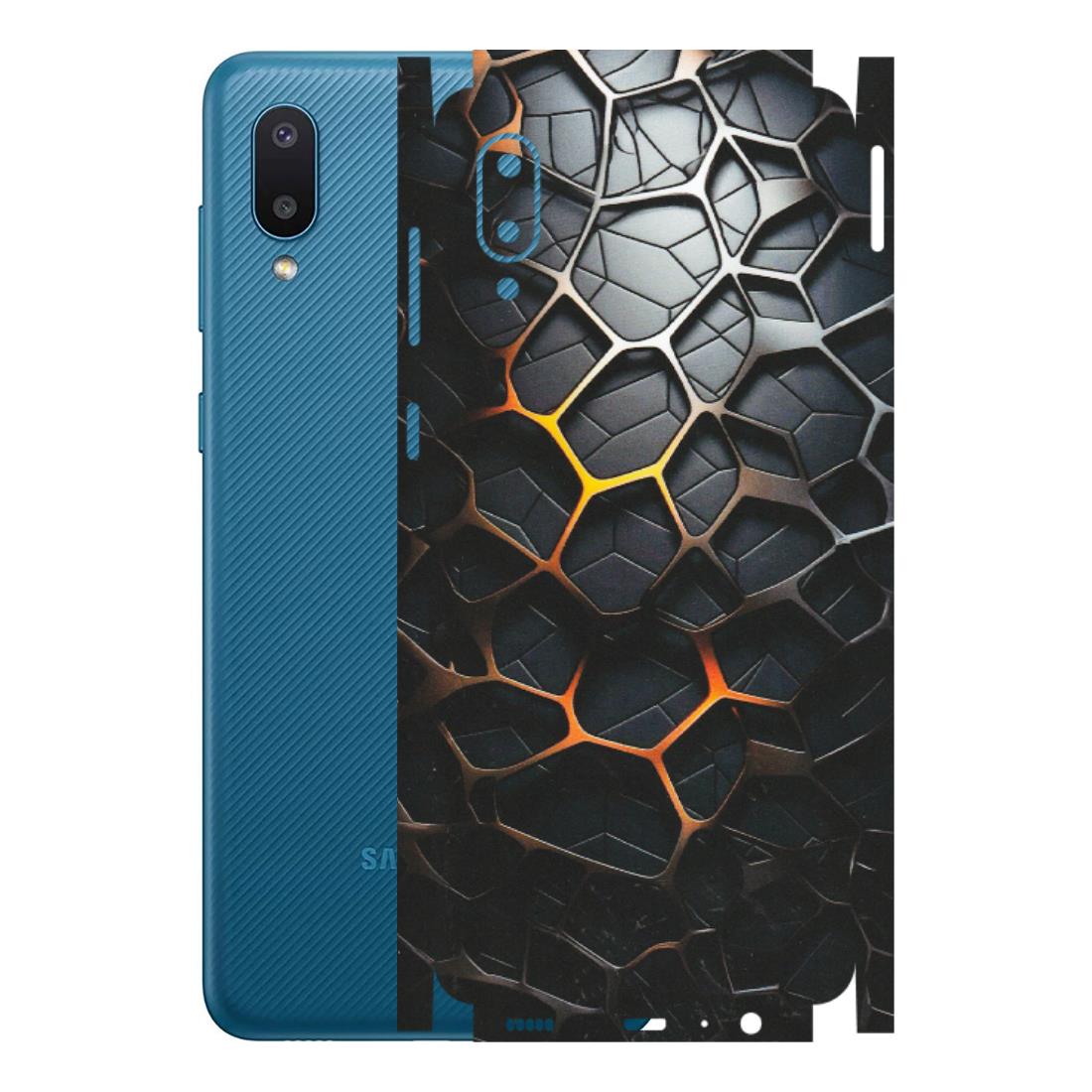 Samsung M/F/Note/Flip and C Phone Skins (All Models) - New Abstract Graphite Tiles - Matte Finish (M-130) Samsung Galaxy M02