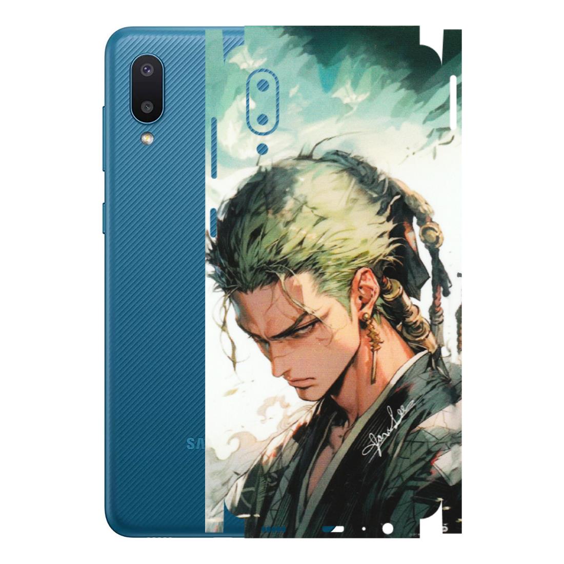 Samsung M/F/Note/Flip and C Phone Skins (All Models) - New Roronoa Zoro One Picece Anime - Matte Finish (M-140) Samsung Galaxy M02