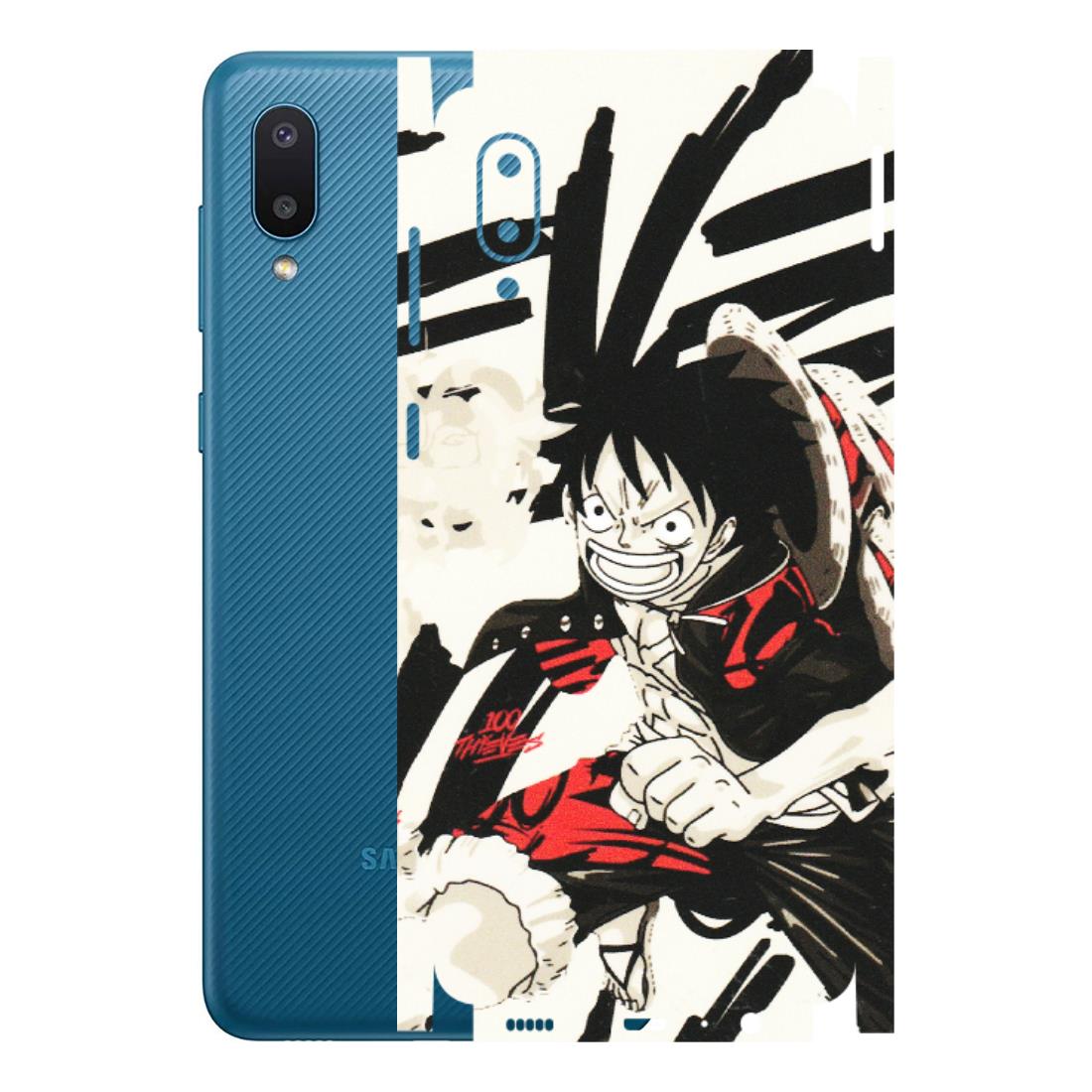 Samsung M/F/Note/Flip and C Phone Skins (All Models) - Monkey D.Luffy Manga Anime - Matte Finish (M-145) Samsung Galaxy M02