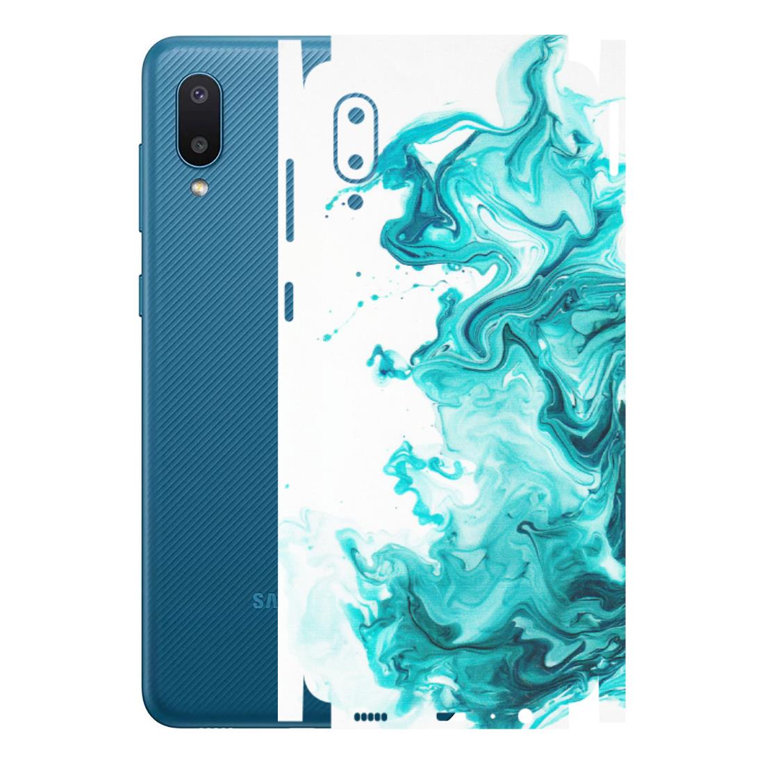 Samsung M/F/Note/Flip and C Phone Skins (All Models) - Sky Blue Abstract Colour - Matte Finish (M-146) Samsung Galaxy M02