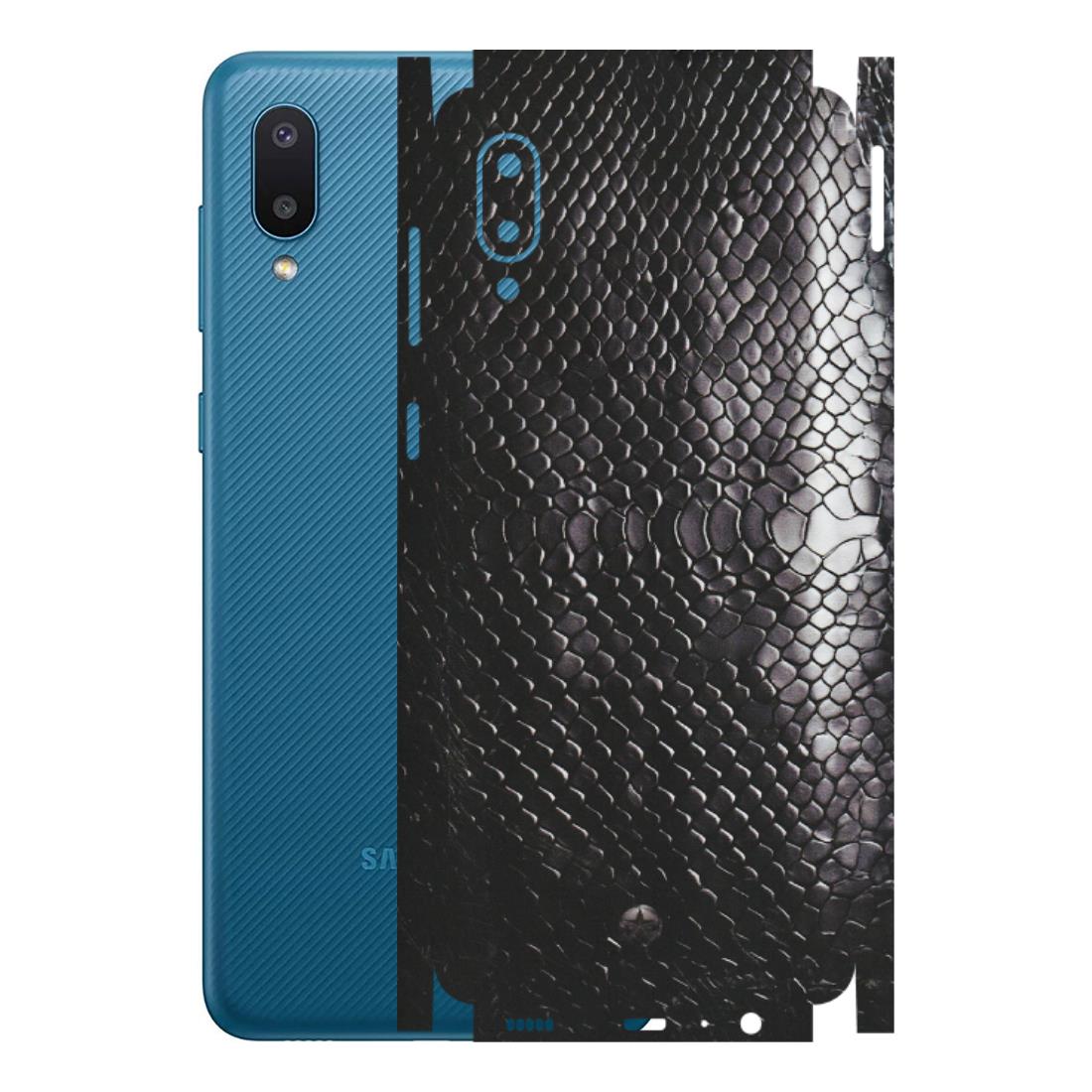 Samsung M/F/Note/Flip and C Phone Skins (All Models) - Black Snack Leather - Matte Finish (M-147) Samsung Galaxy M02