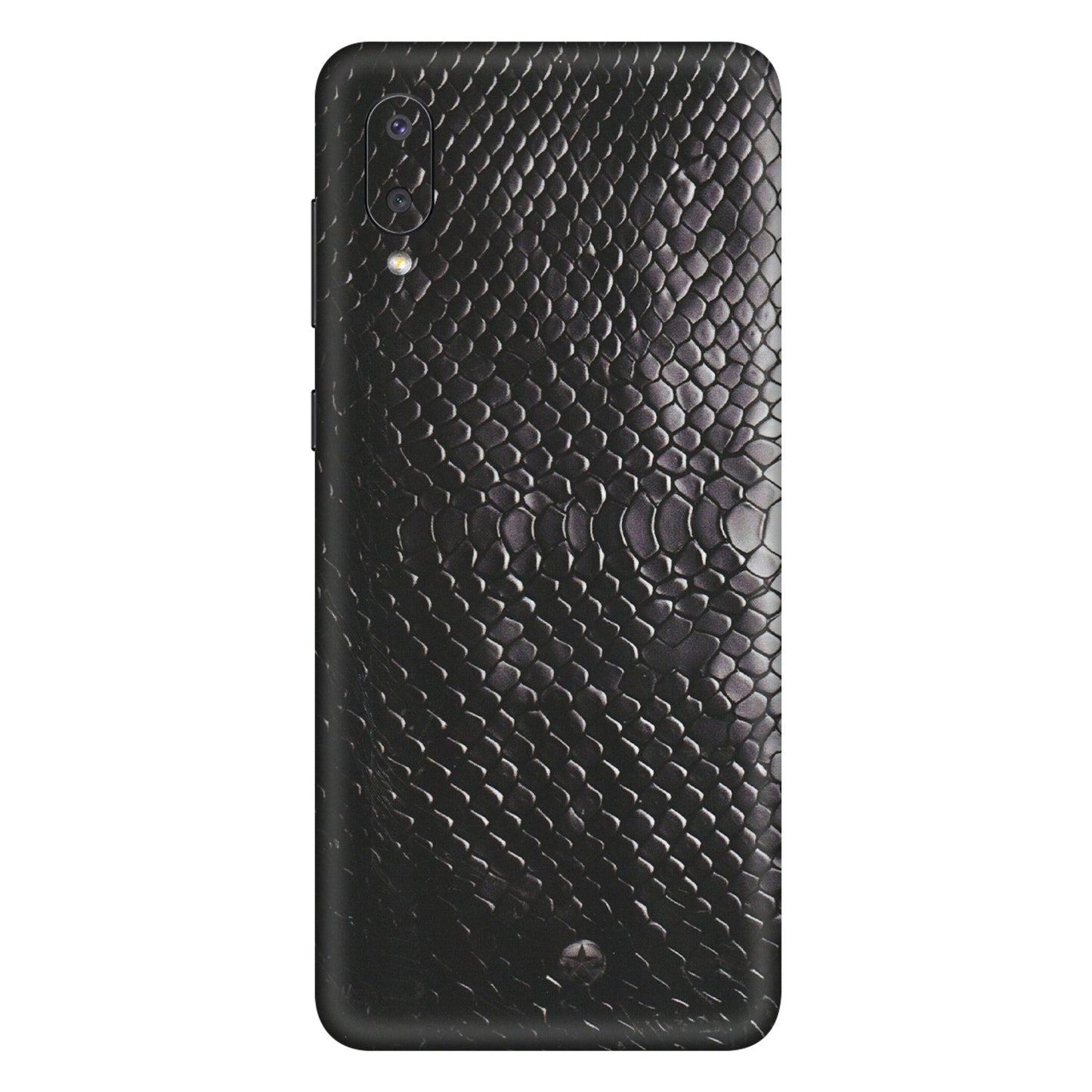Samsung M/F/Note/Flip and C Phone Skins (All Models) - Black Snack Leather - Matte Finish (M-147) Samsung Galaxy M02