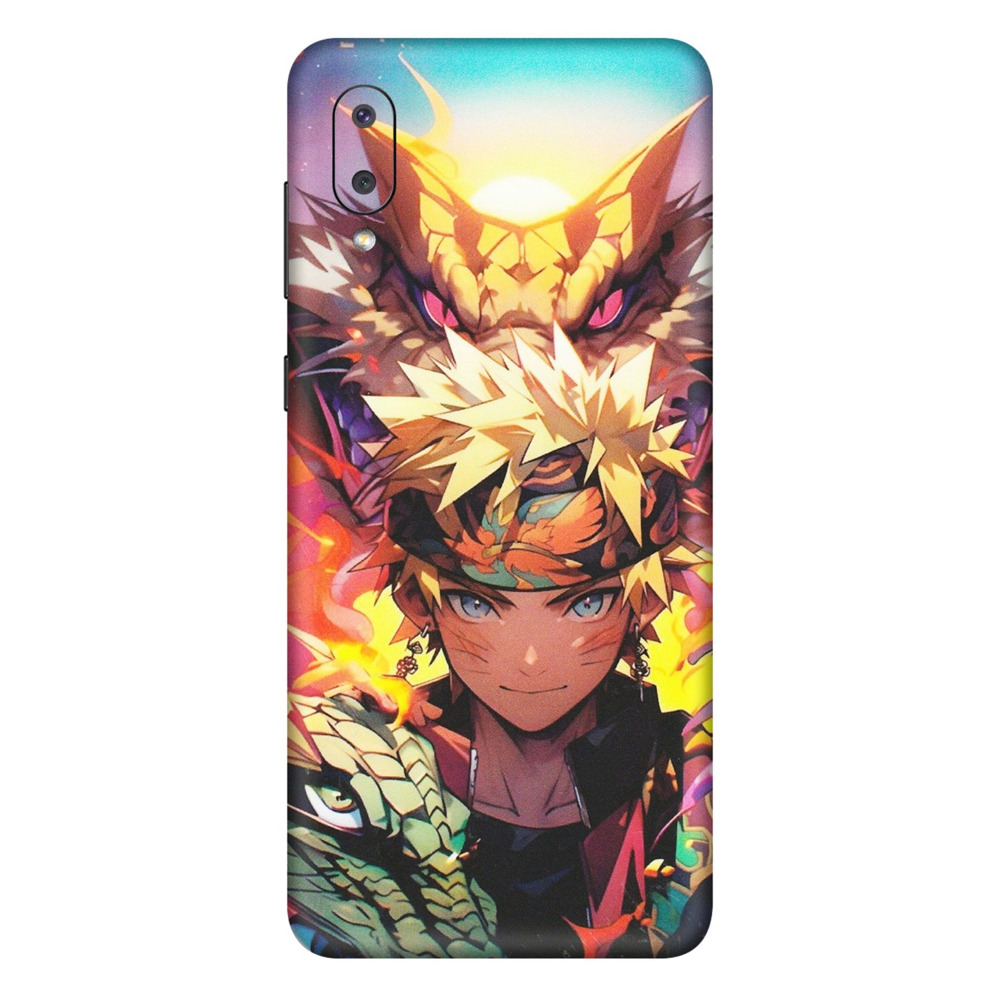 Samsung M/F/Note/Flip and C Phone Skins (All Models) - Angry Naruto Anime - Matte Finish (M-148) Samsung Galaxy M02