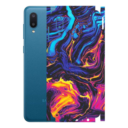 Samsung M/F/Note/Flip and C Phone Skins (All Models) - Abstract Paint Classy - Matte Finish (M-15) Samsung Galaxy M02