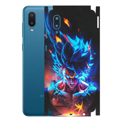 Samsung M/F/Note/Flip and C Phone Skins (All Models) - Angry Goku Dragon Ball Anime - Matte Finish (M-150) Samsung Galaxy M02