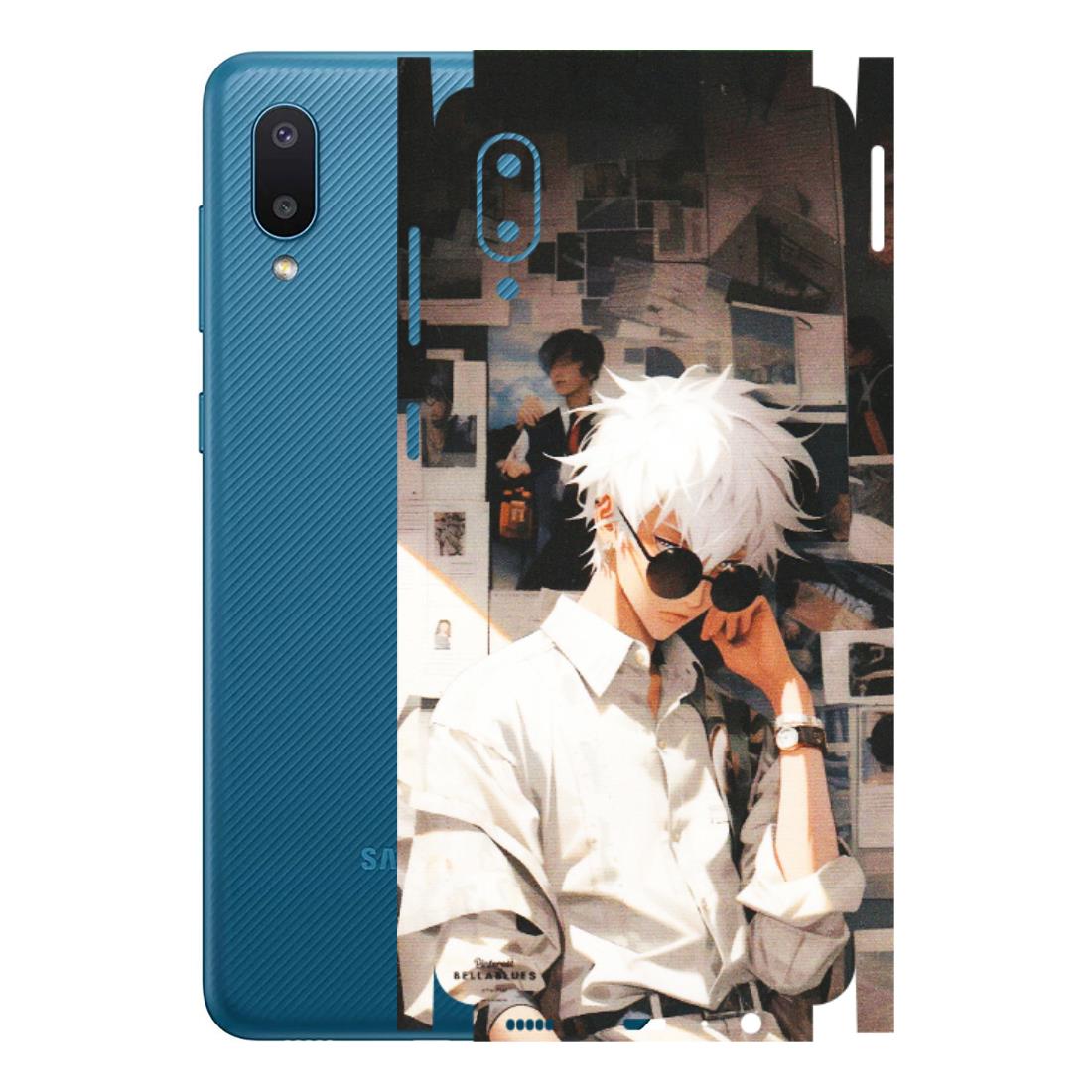 Samsung M/F/Note/Flip and C Phone Skins (All Models) - Gojo Satoru Jujustu Kaisen Anime - Matte Finish (M-156) Samsung Galaxy M02