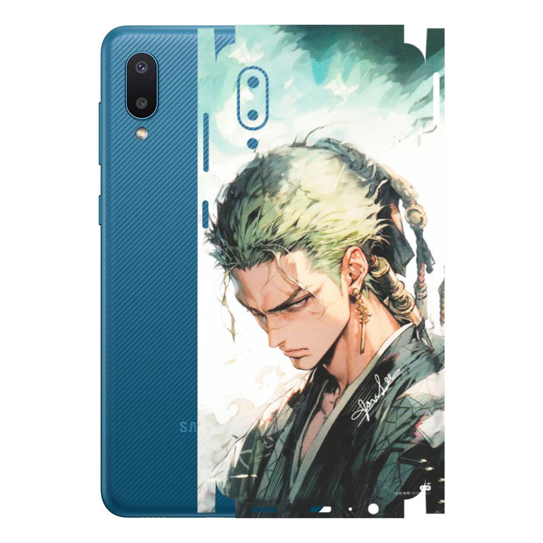 Samsung M/F/Note/Flip and C Phone Skins (All Models) - Pirate Hunter One Piece Anime - Matte Finish (M-157) Samsung Galaxy M02