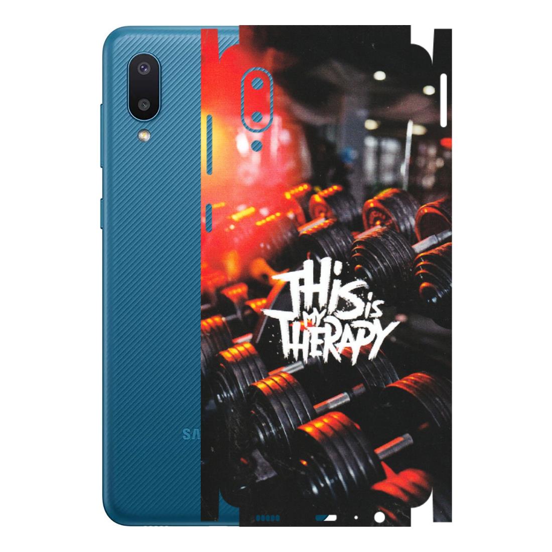 Samsung M/F/Note/Flip and C Phone Skins (All Models) - GYM Lover Therapy - Matte Finish (M-160) Samsung Galaxy M02