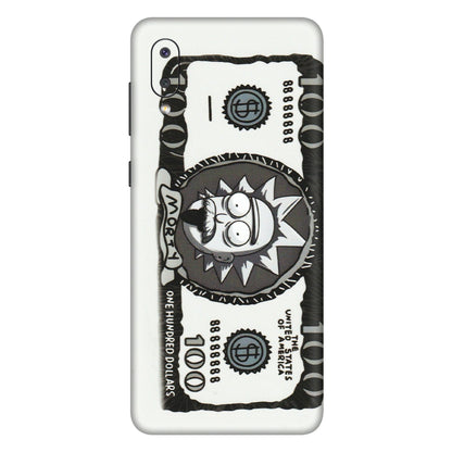 Samsung M/F/Note/Flip and C Phone Skins (All Models) - Rick And Morty Hundred Dollar Anime - Matte Finish (M-161) Samsung Galaxy M02