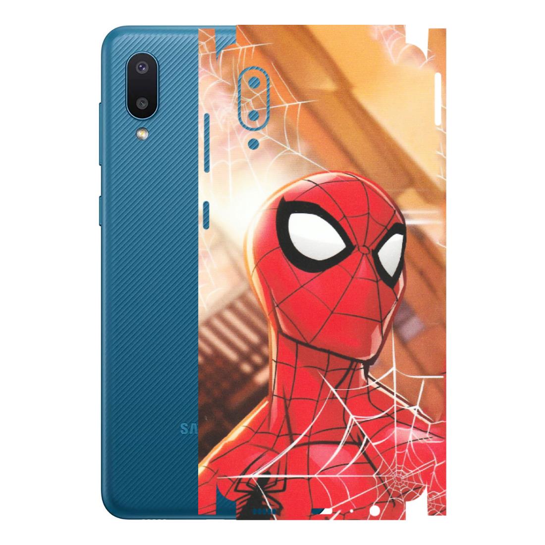 Samsung M/F/Note/Flip and C Phone Skins (All Models) - Spiderman Face New - Matte Finish (M-41) Samsung Galaxy M02