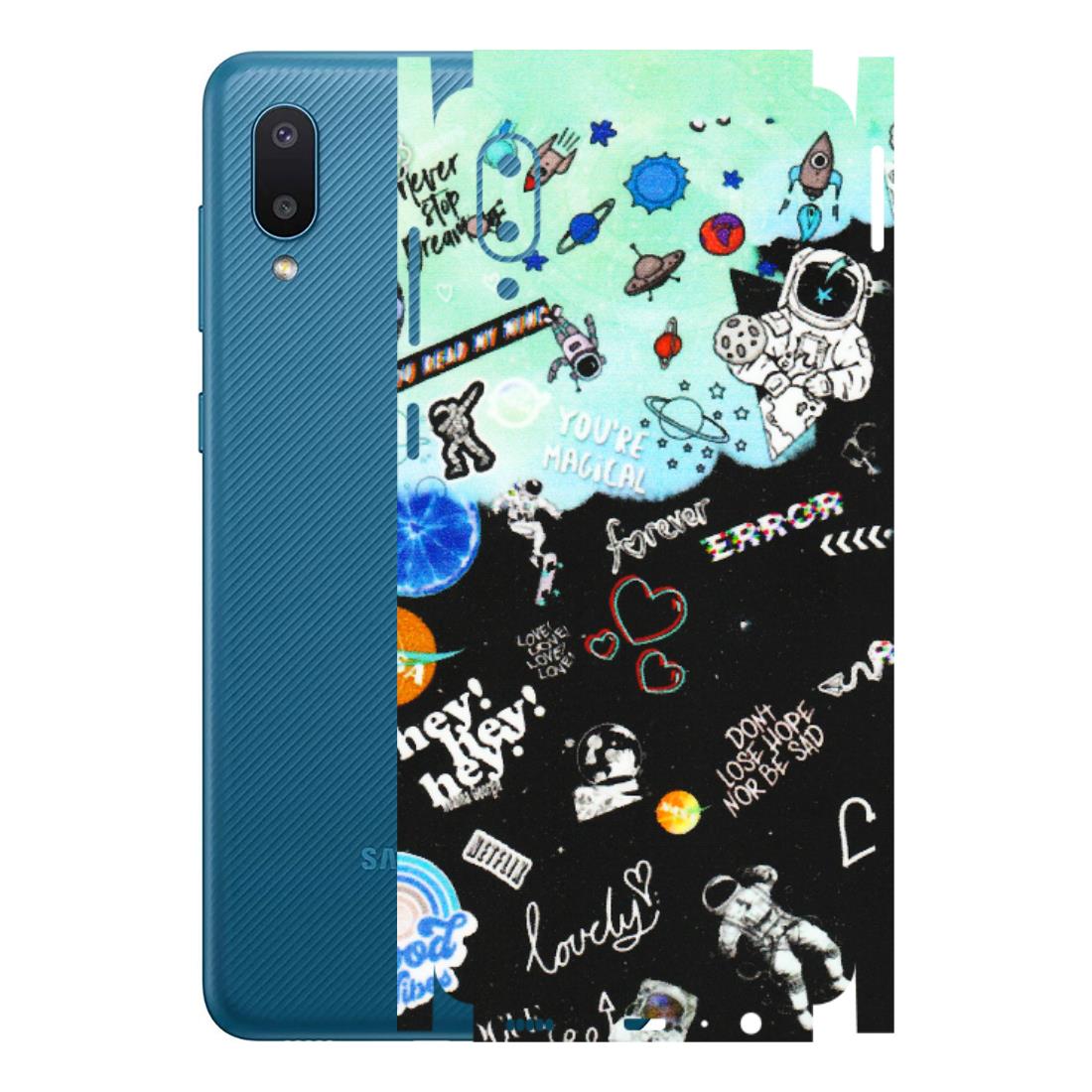 Samsung M/F/Note/Flip and C Phone Skins (All Models) - Living In A Space Dream - Matte Finish (M-46) Samsung Galaxy M02