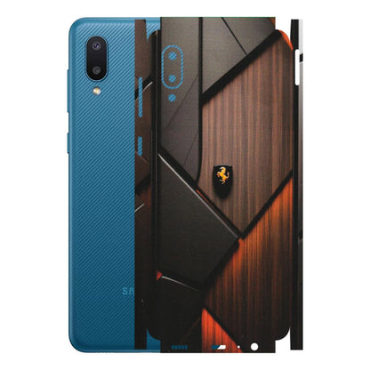 Samsung M/F/Note/Flip and C Phone Skins (All Models) - Lambo Beauty Wood Pattern Sober - Matte Finish (M-51) Samsung Galaxy M02