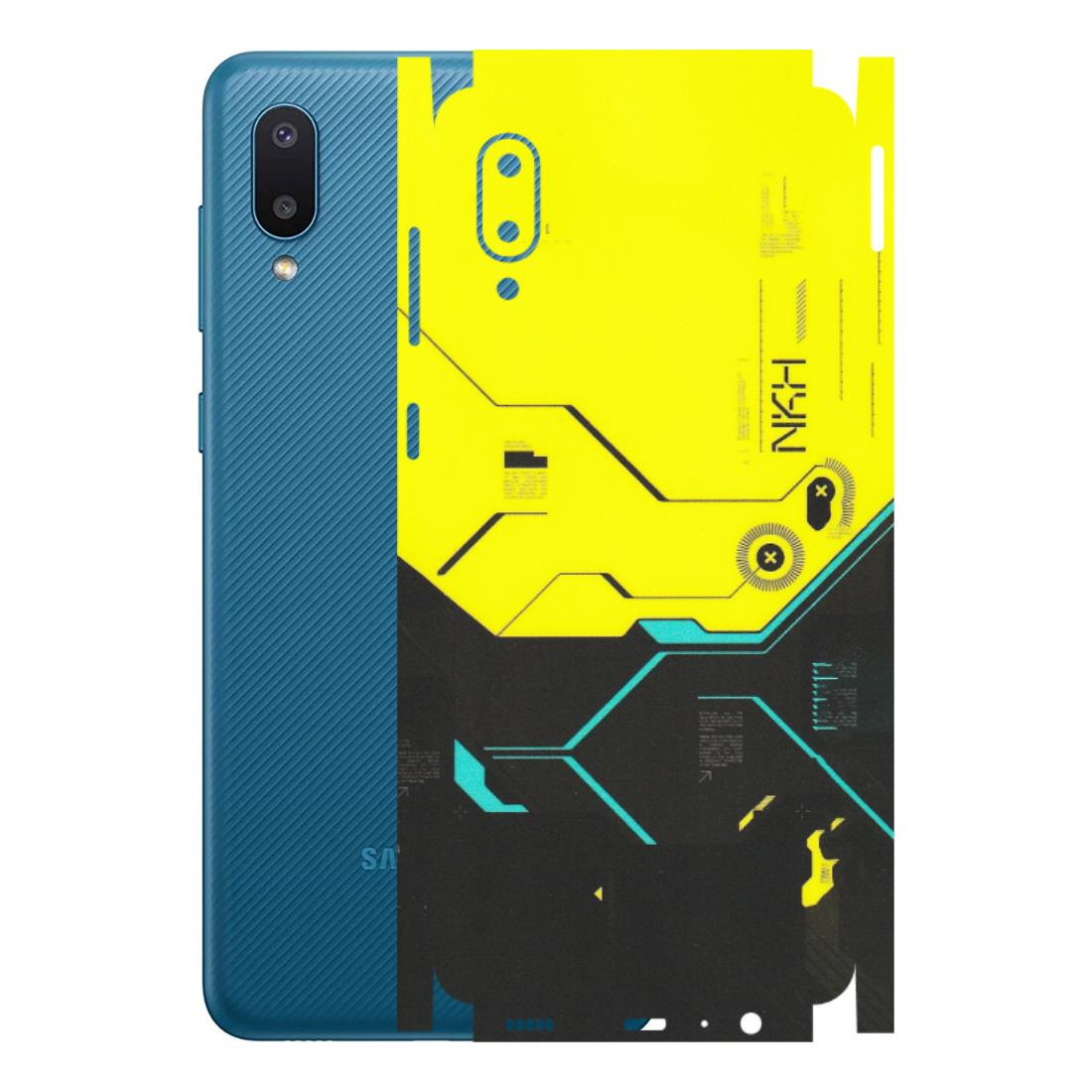 Samsung M/F/Note/Flip and C Phone Skins (All Models) - Black Yellow Technica - Matte Finish (M-53) Samsung Galaxy M02