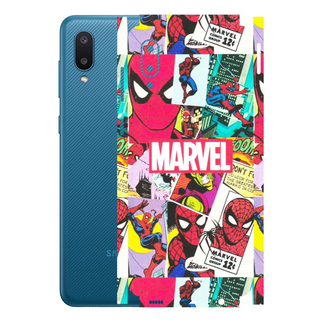 Samsung M/F/Note/Flip and C Phone Skins (All Models) - Marvel Comic Spiderman Grafitti - Matte Finish (M-72) Samsung Galaxy M02