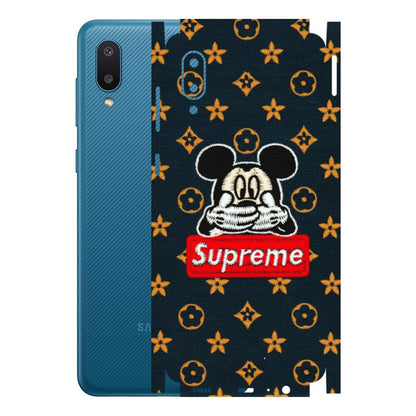 Samsung M/F/Note/Flip and C Phone Skins (All Models) - Mickey Supreme - Matte Finish (M-83) Samsung Galaxy M02