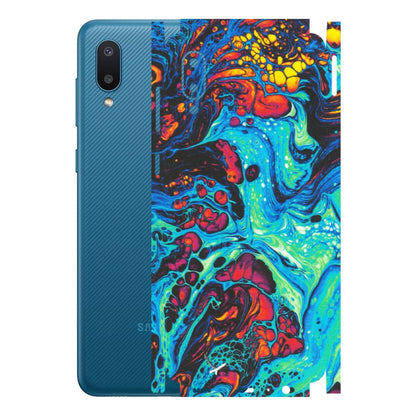 Samsung M/F/Note/Flip and C Phone Skins (All Models) - Majestic Galactic Marbel - Matte Finish (M-85) Samsung Galaxy M02