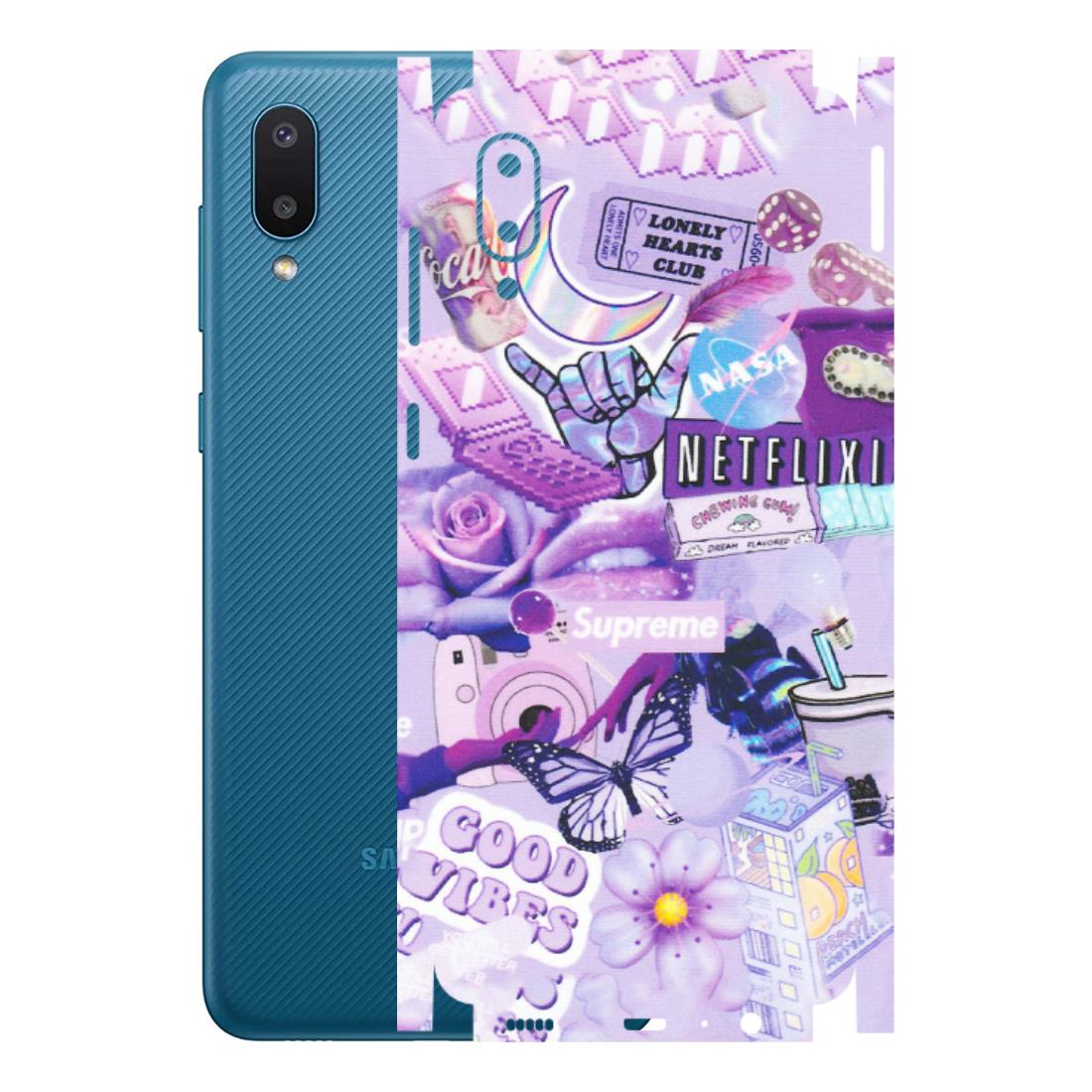 Samsung M/F/Note/Flip and C Phone Skins (All Models) - Supreme Purple Magic - Matte Finish (M-88) Samsung Galaxy M02