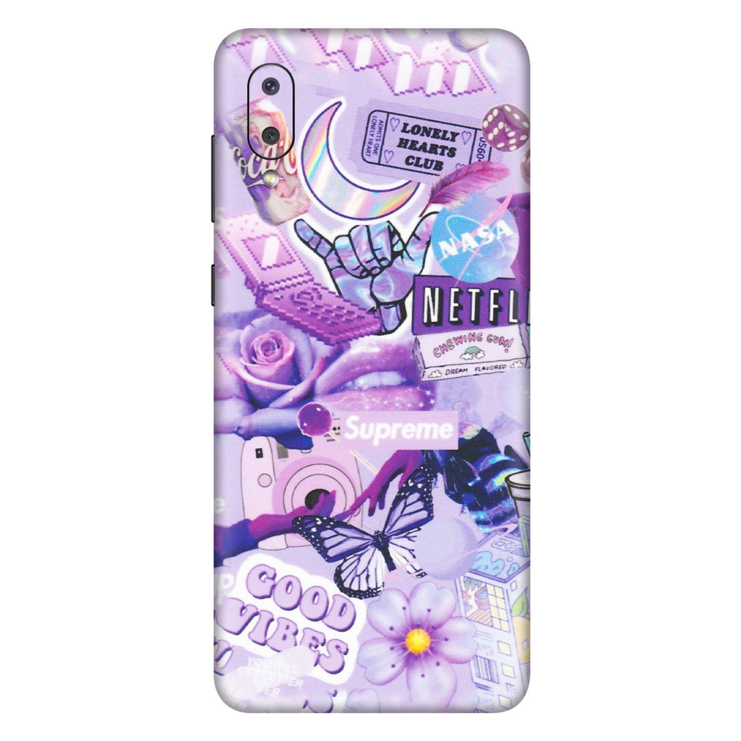 Samsung M/F/Note/Flip and C Phone Skins (All Models) - Supreme Purple Magic - Matte Finish (M-88) Samsung Galaxy M02