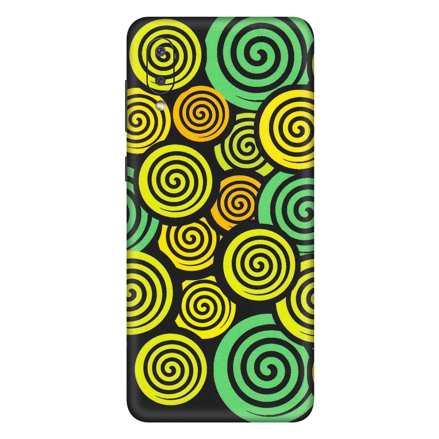 Samsung M/F/Note/Flip and C Phone Skins (All Models) - Crazy Spiral - Matte Finish (M-91) Samsung Galaxy M02