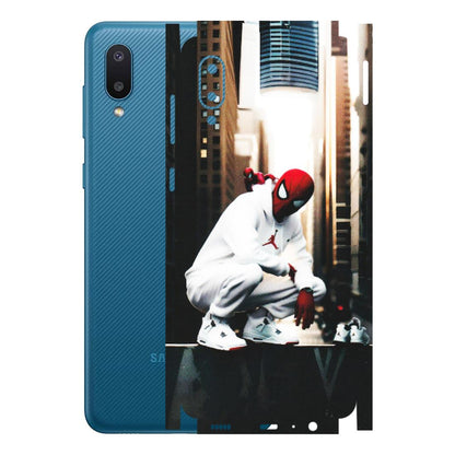 Samsung M/F/Note/Flip and C Phone Skins (All Models) - Sportsman Spider Man - Matte Finish (M-94) Samsung Galaxy M02