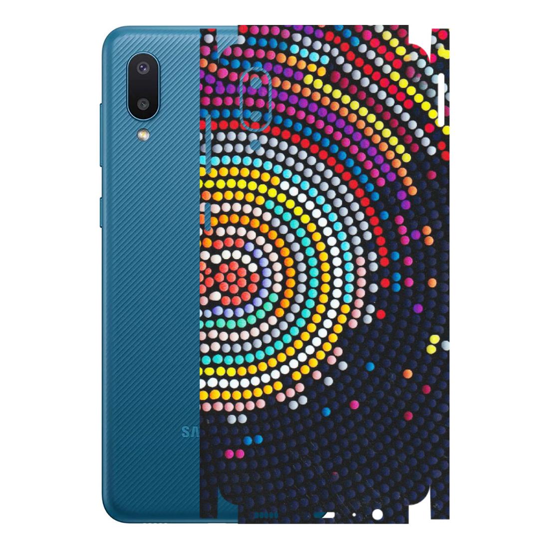 Samsung M/F/Note/Flip and C Phone Skins (All Models) - Rainbow Dot Mandala - Matte Finish (M-97) Samsung Galaxy M02