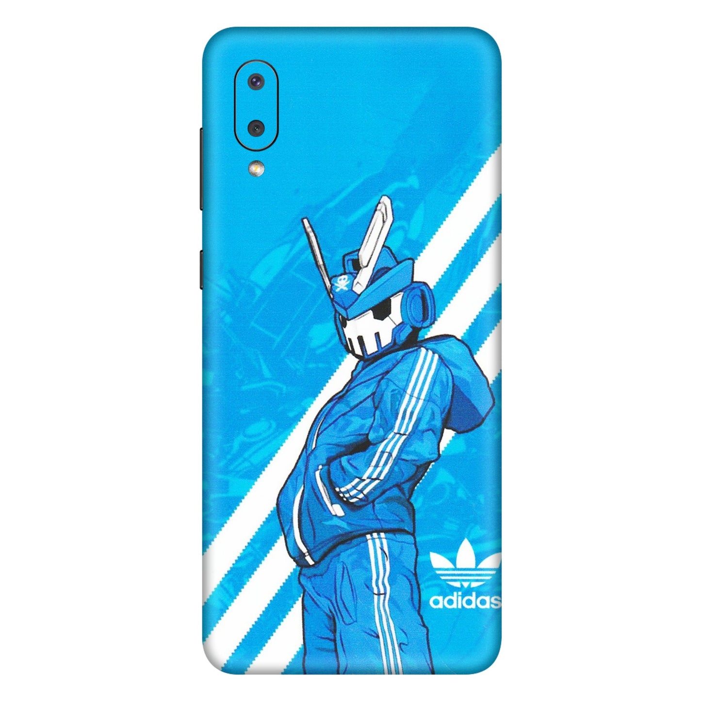 Samsung M/F/Note/Flip and C Phone Skins (All Models) - Battle of Adidas - Matte Finish (M-98) Samsung Galaxy M02