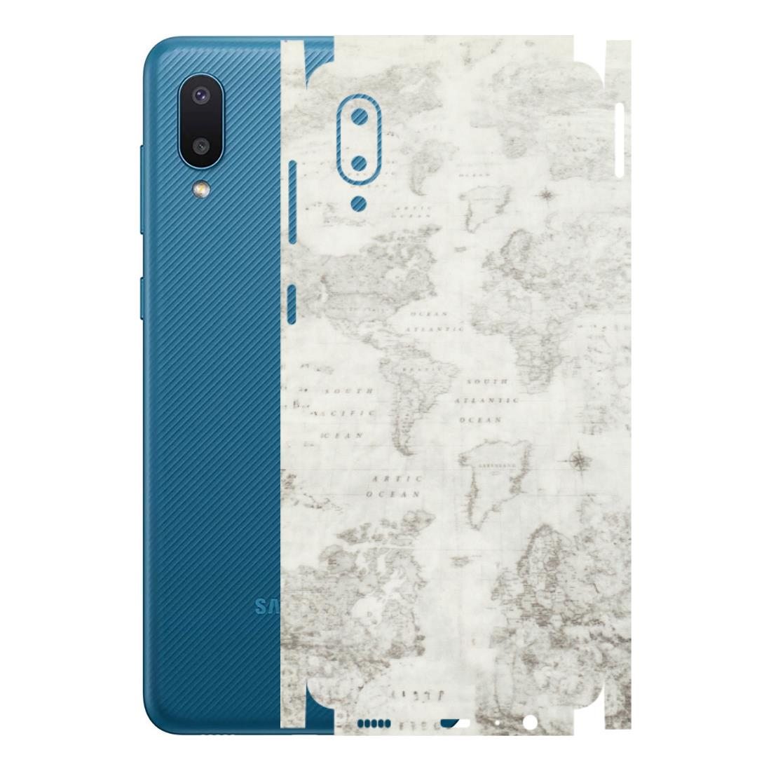 Samsung M/F/Note/Flip and C Phone Skins (All Models) - World Travel Map - Transparent Finish (T-04) Samsung Galaxy M02
