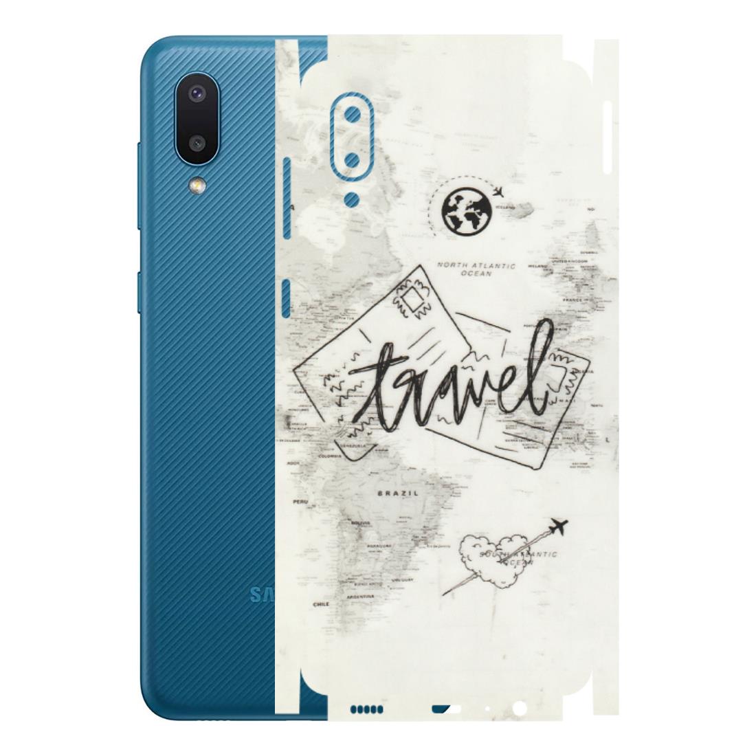 Samsung M/F/Note/Flip and C Phone Skins (All Models) - Travel Ticket - Transparent Finish (T-06) Samsung Galaxy M02