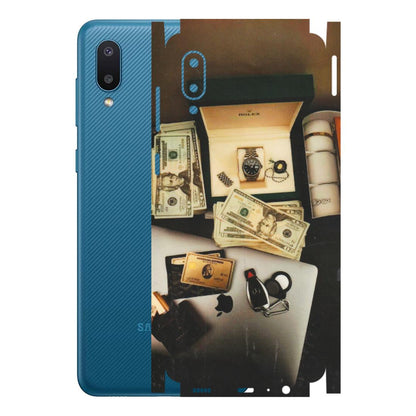 Samsung M/F/Note/Flip and C Phone Skins (All Models) - Luxury Lifestyle - Transparent Finish (T-11) Samsung Galaxy M02