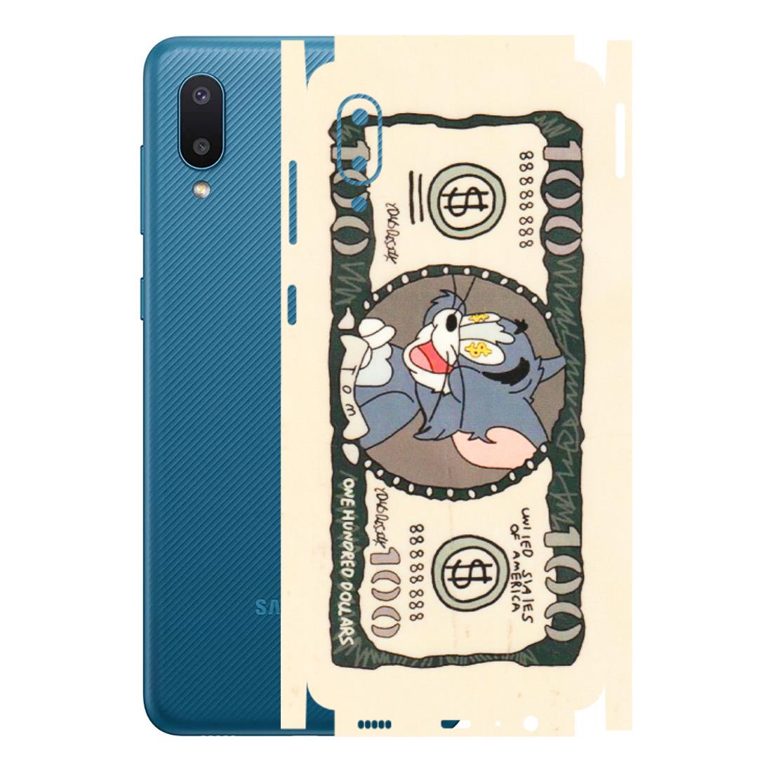 Samsung M/F/Note/Flip and C Phone Skins (All Models) - One Hundred Dollar Tom - Transparent Finish (T-16) Samsung Galaxy M02