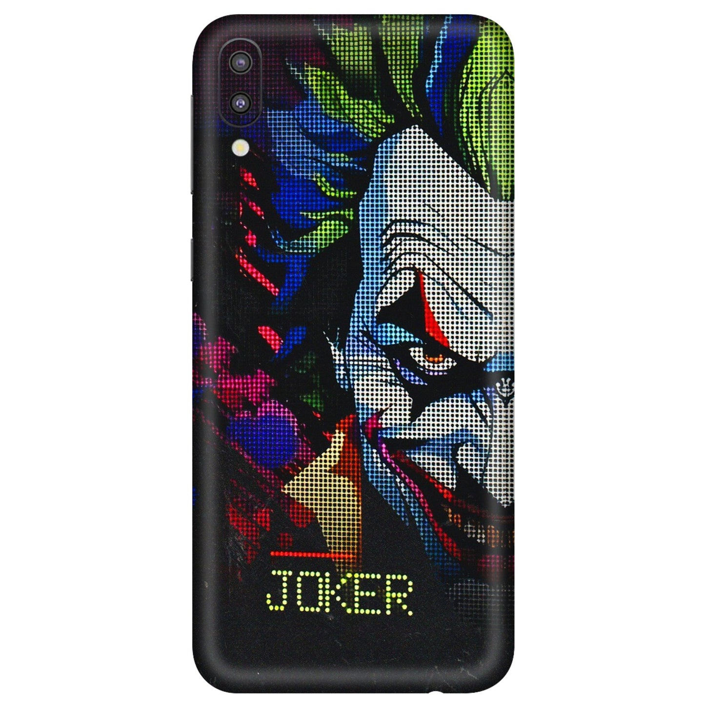 Samsung M/F/Note/Flip and C Phone Skins (All Models) - Joker Dot Matrix - 3D Embossed Finish (L-08) Samsung Galaxy M10